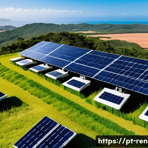 Home 13 신재생에너지발전설비 자격증 관련 대학과 과정 - A modern solar photovoltaic installation site in Brazil, featuring diverse technicians and engineers...