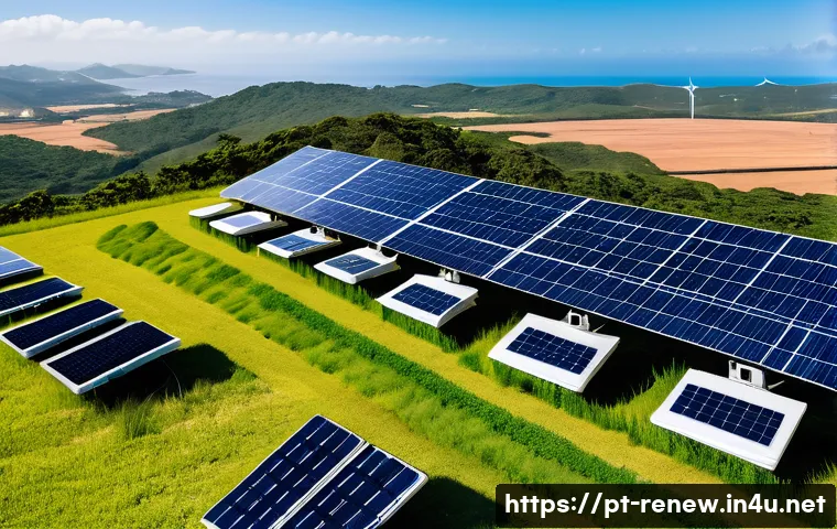 신재생에너지발전설비 자격증 관련 대학과 과정 - A modern solar photovoltaic installation site in Brazil, featuring diverse technicians and engineers...